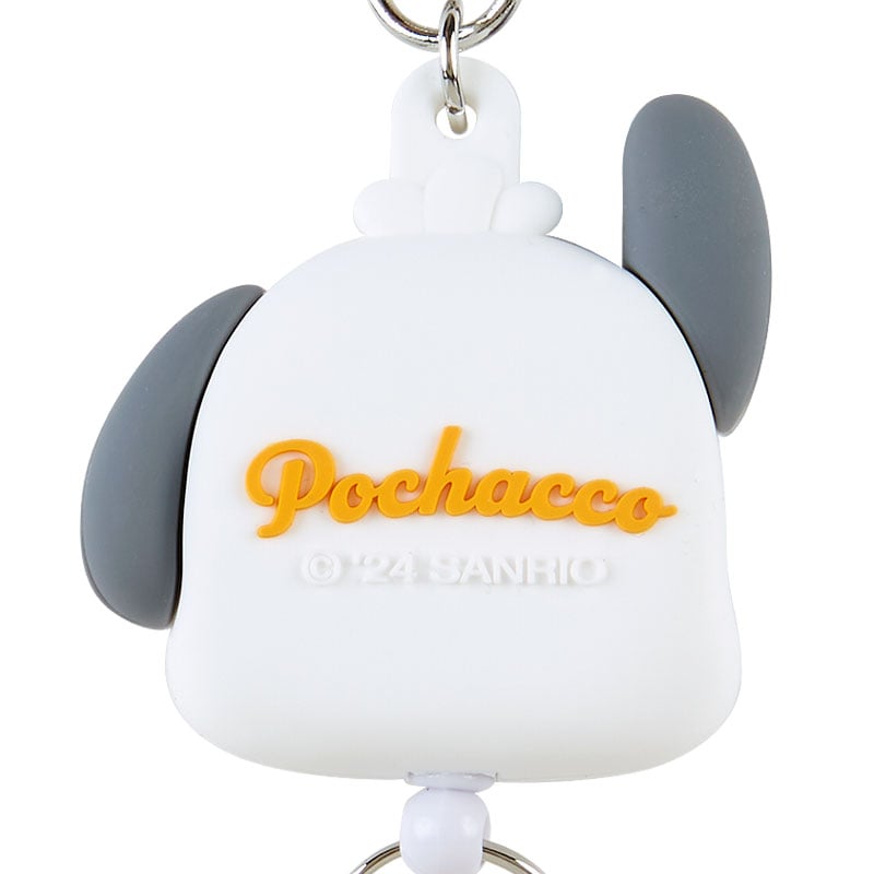 Pochacco Bestie Face Badge Reel Accessory Japan Original   