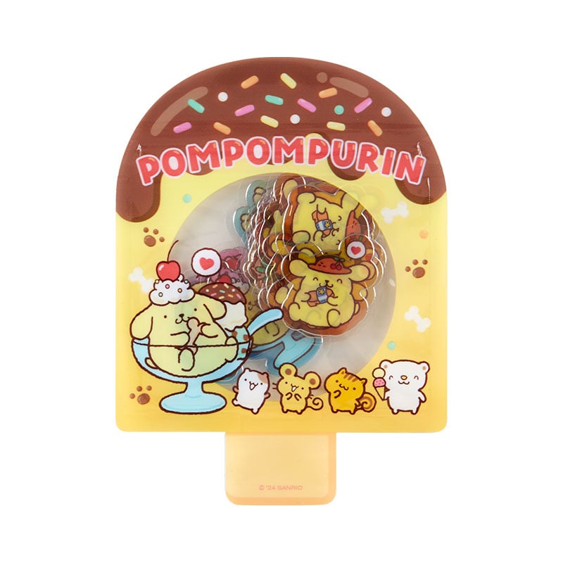 Pompompurin Summer 30-Pc Popsicle Mini Sticker Pack Stationery Japan Original   