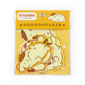 Pompompurin 10-pc Sticker Pack (Oshiri Puri Puri Purin Series) Stationery Japan Original   