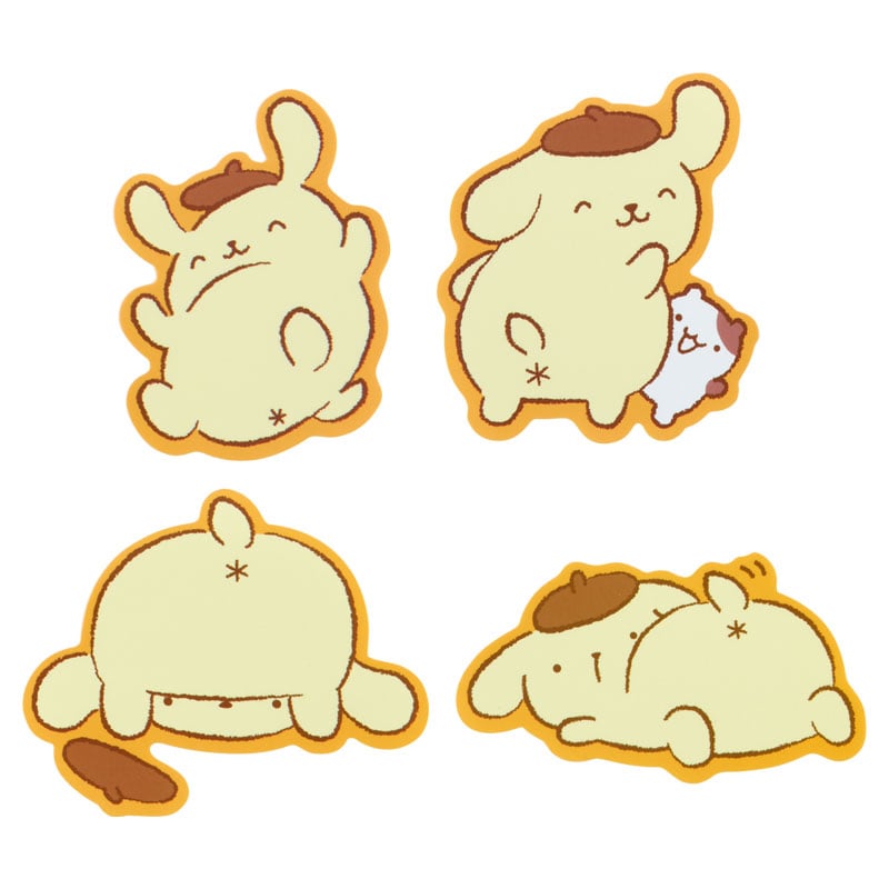 Pompompurin 10-pc Sticker Pack (Oshiri Puri Puri Purin Series) Stationery Japan Original   