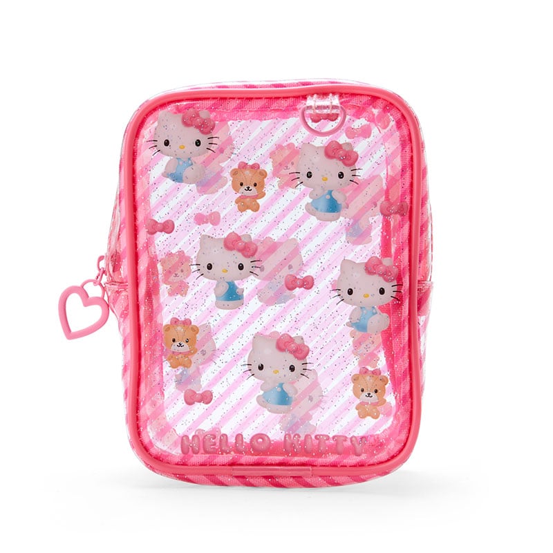 Hello Kitty Clear Mini Zipper Pouch Bags Japan Original   