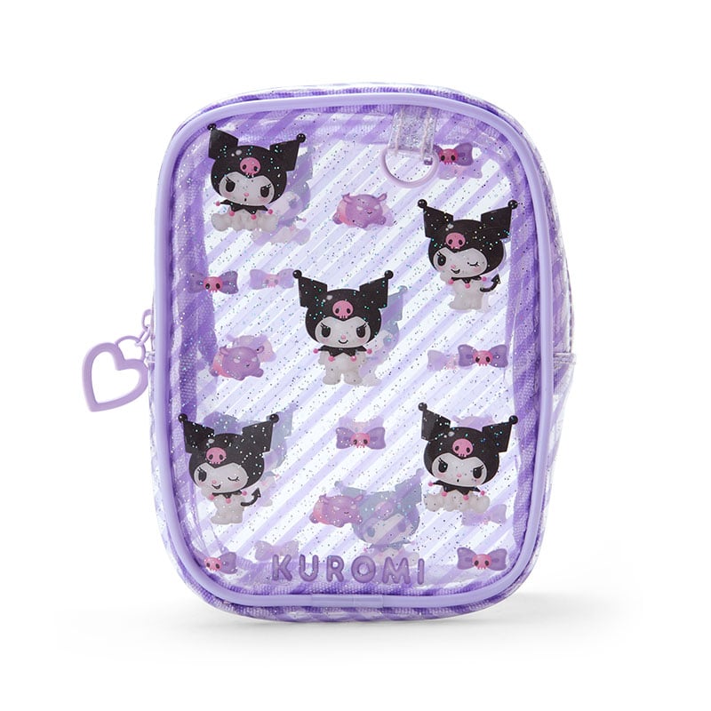 Kuromi Clear Mini Zipper Pouch Bags Japan Original   