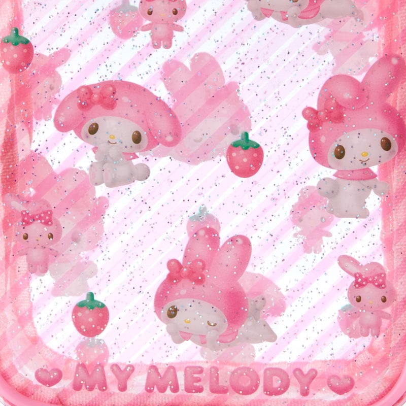 My Melody Clear Mini Zipper Pouch Bags Japan Original   