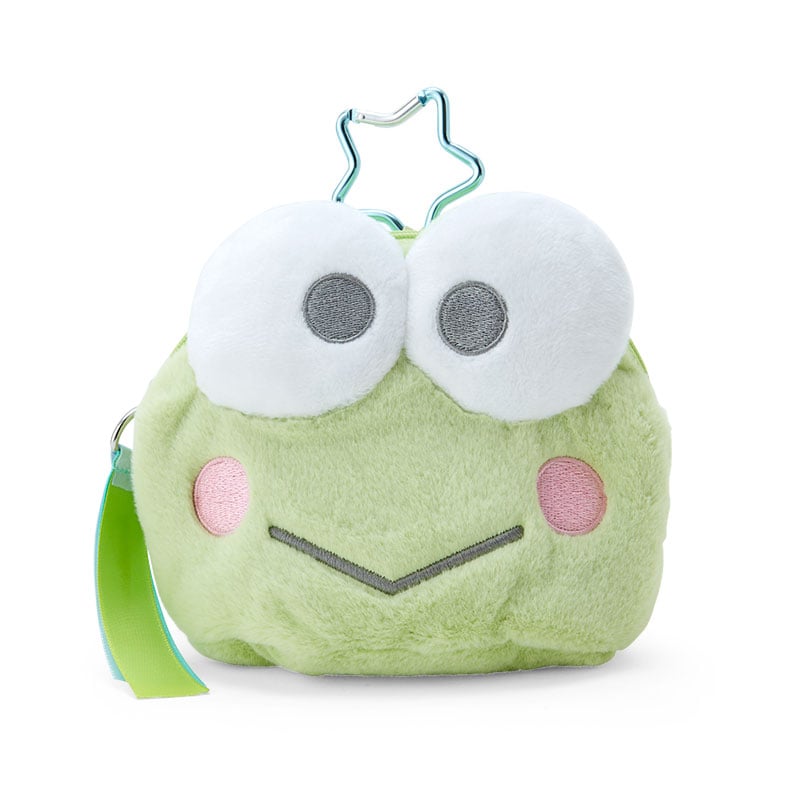 Keroppi Plush Mini Face Pouch Bags Japan Original   