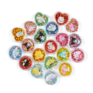 Sanrio Characters 20-Pc Mini Glitter Sticker Pack Stationery Japan Original   