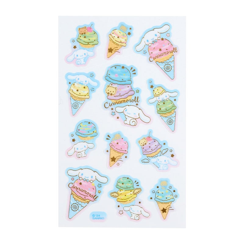 Cinnamoroll Sticker Sheet (Ice Cream Party Series) Stationery Japan Original   