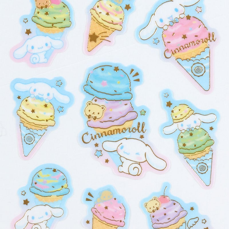 Cinnamoroll Sticker Sheet (Ice Cream Party Series) Stationery Japan Original   