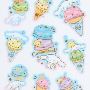 Cinnamoroll Sticker Sheet (Ice Cream Party Series) Stationery Japan Original   