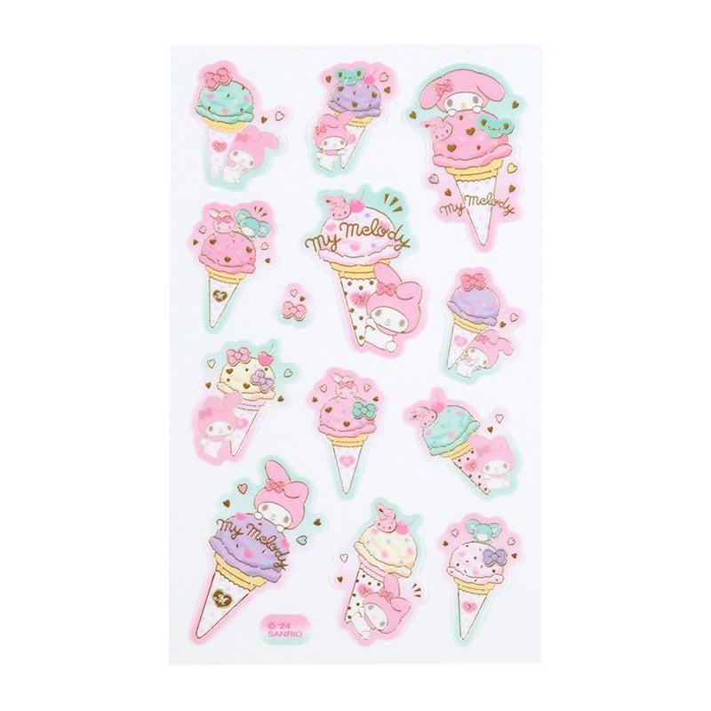 My Melody Sticker Sheet (Ice Cream Party Series) Stationery Japan Original   