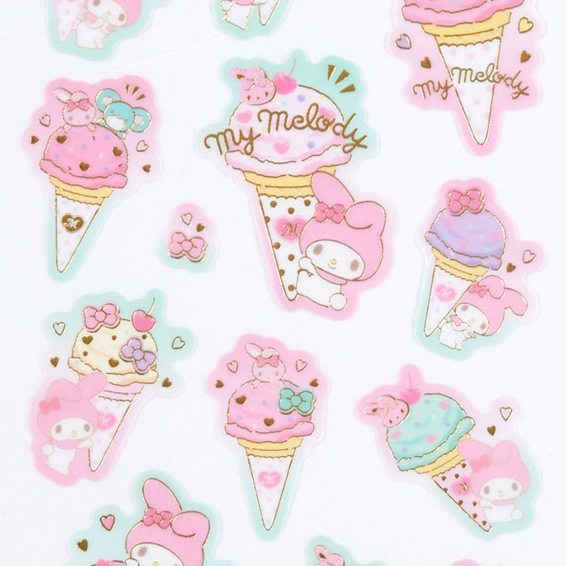 My Melody Sticker Sheet (Ice Cream Party Series) Stationery Japan Original   