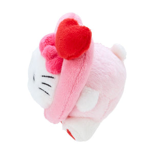 Hello Kitty Plush Mascot Keychain (Big Heart Series) Accessory Japan Original   