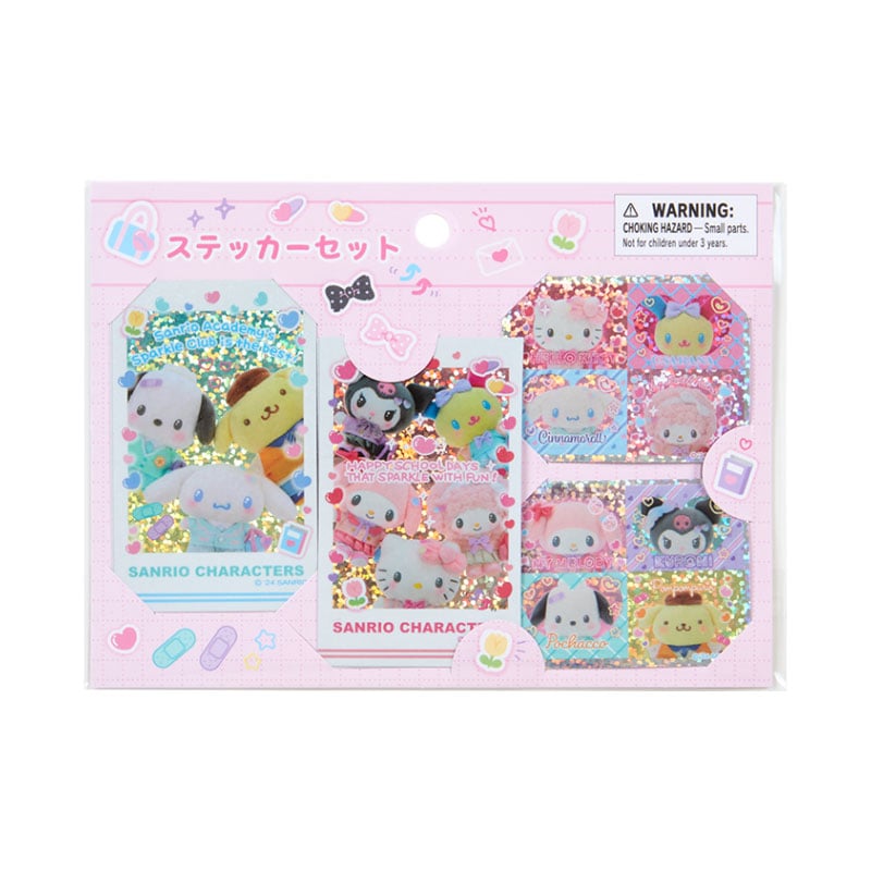 Sanrio Characters 28-pc Sticker Sheet (Sanrio Academy Series) Stationery Japan Original   