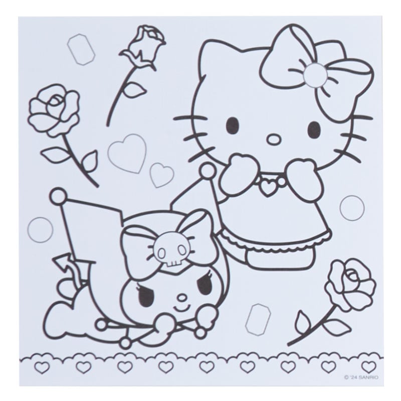 Sanrio Characters Mini Coloring &amp; Sticker Set Stationery Japan Original   