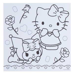 Sanrio Characters Mini Coloring & Sticker Set Stationery Japan Original   