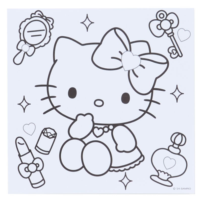 Sanrio Characters Mini Coloring &amp; Sticker Set Stationery Japan Original   