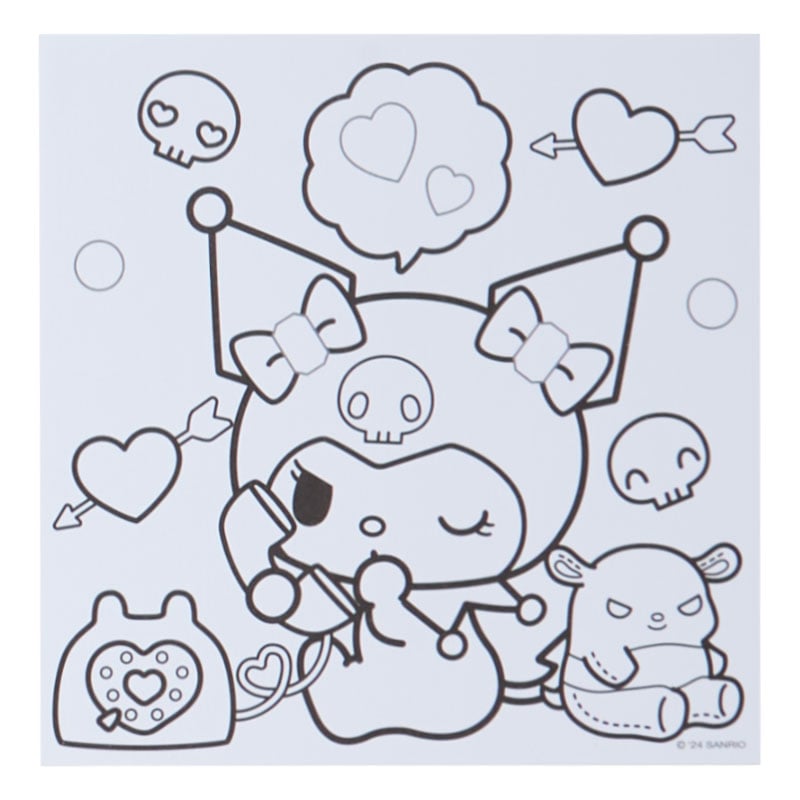 Sanrio Characters Mini Coloring &amp; Sticker Set Stationery Japan Original   