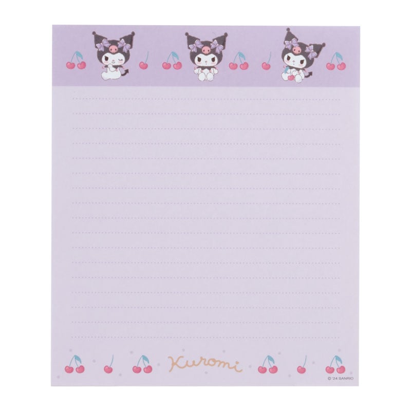 Kuromi Classic Letter Set Stationery Japan Original   