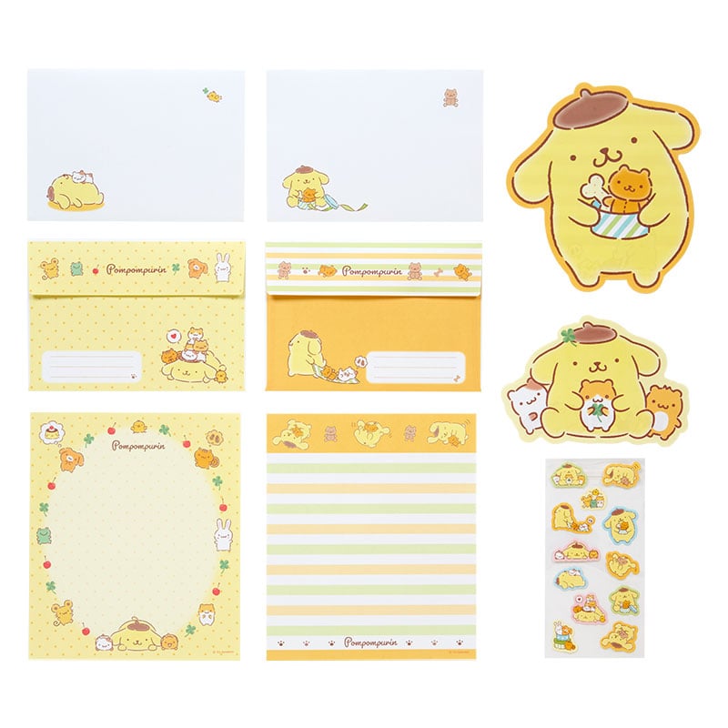 Pompompurin Classic Letter Set Stationery Japan Original   