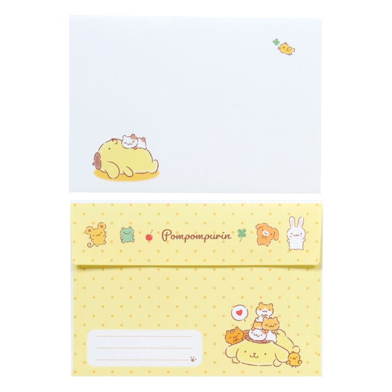 Pompompurin Classic Letter Set Stationery Japan Original   