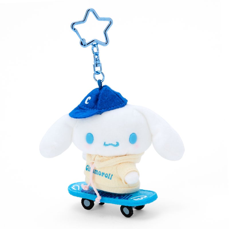 Cinnamoroll Plush Mascot Keychain (Sk8r Squad Series) Accessory Japan Original