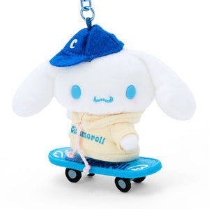 Cinnamoroll Plush Mascot Keychain (Sk8r Squad Series) Accessory Japan Original