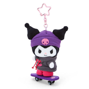 Kuromi Plush Mascot Keychain (Sk8r Squad Series) Accessory Japan Original