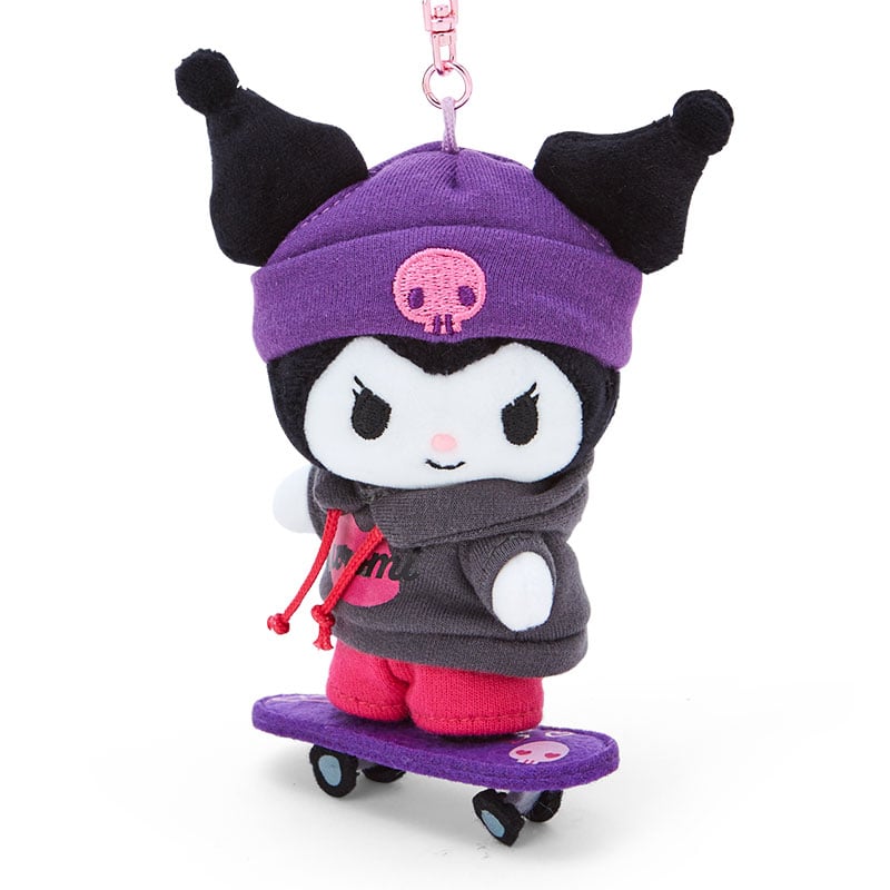 Kuromi Plush Mascot Keychain (Sk8r Squad Series) Accessory Japan Original