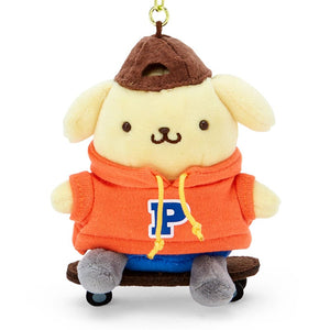 Pompompurin Plush Mascot Keychain (Sk8r Squad Series) Accessory Japan Original