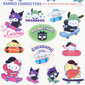 Sanrio Characters 13-pc Sticker Sheet (Sk8r Squad Series) Stationery Japan Original