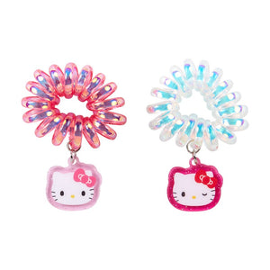 Hello Kitty Spiral Hair Ties (Set of 2) Accessory Japan Original   