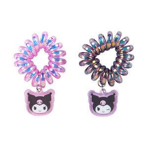 Kuromi Spiral Hair Ties (Set of 2) Accessory Japan Original   