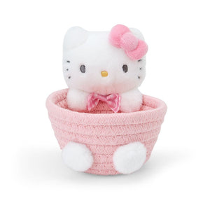 Hello Kitty Woven Rope Storage Basket (Multi) Home Goods Japan Original Multi S 