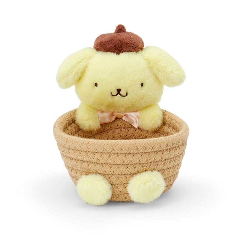 Pompompurin Woven Rope Storage Basket (Small) Home Goods Japan Original   