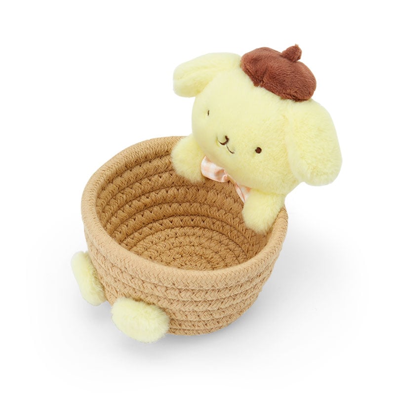 Pompompurin Woven Rope Storage Basket (Small) Home Goods Japan Original   