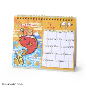 Gudetama 2025 Postcard Desk Calendar Stationery Japan Original   