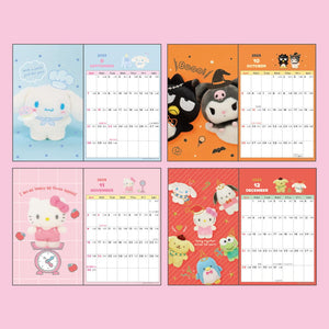 Sanrio Characters 2025 Postcard Desk Calendar Stationery Japan Original   