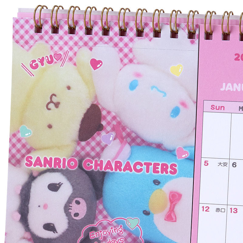 Sanrio Characters 2025 Postcard Desk Calendar Stationery Japan Original   