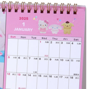 Sanrio Characters 2025 Postcard Desk Calendar Stationery Japan Original   