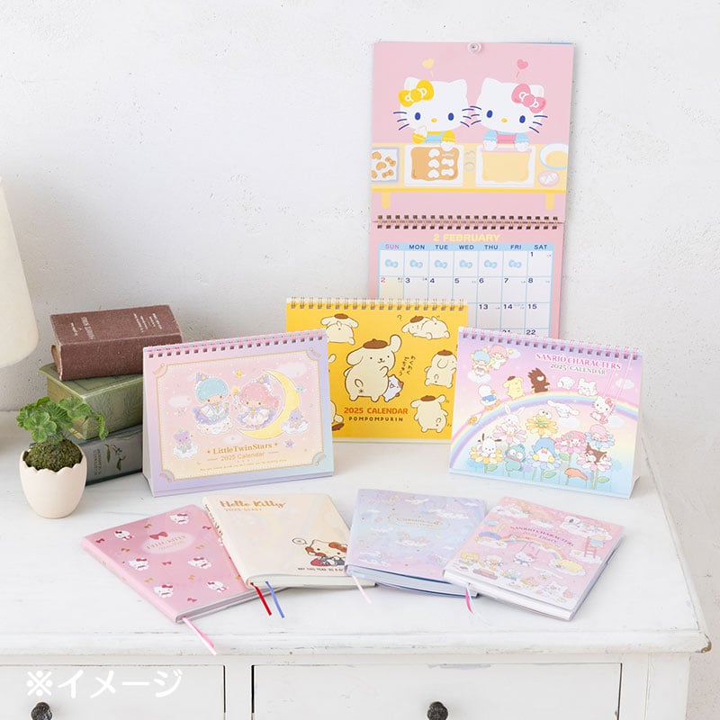 Sanrio Characters 2025 Desk Calendar Stationery Japan Original   