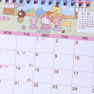 Sanrio Characters 2025 Desk Calendar Seasonal Japan Original   