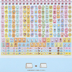 Sanrio Characters 2025 Desk Calendar Seasonal Japan Original   