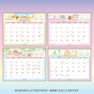 Sanrio Characters 2025 Desk Calendar Stationery Japan Original   