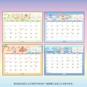 Sanrio Characters 2025 Desk Calendar Seasonal Japan Original   