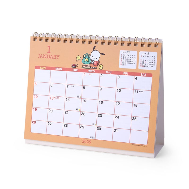 Pochacco 2025 Desk Calendar Stationery Japan Original   