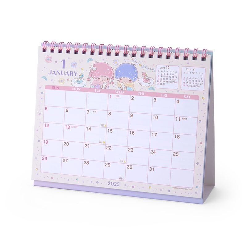 LittleTwinStars 2025 Desk Calendar Stationery Japan Original   