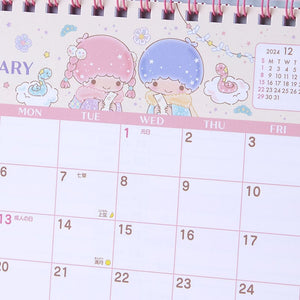 LittleTwinStars 2025 Desk Calendar Stationery Japan Original   