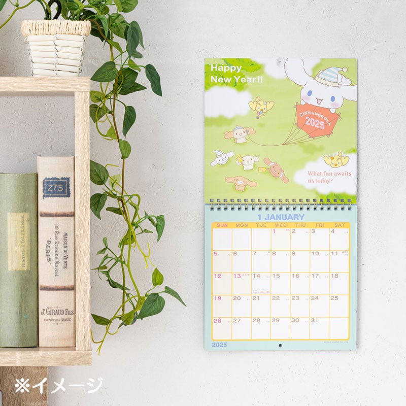 Cinnamoroll 2025 Wall Calendar Stationery Japan Original   