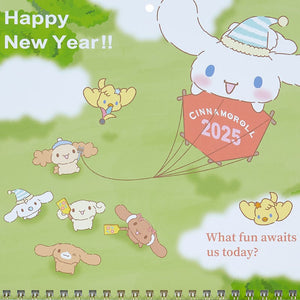 Cinnamoroll 2025 Wall Calendar Stationery Japan Original   