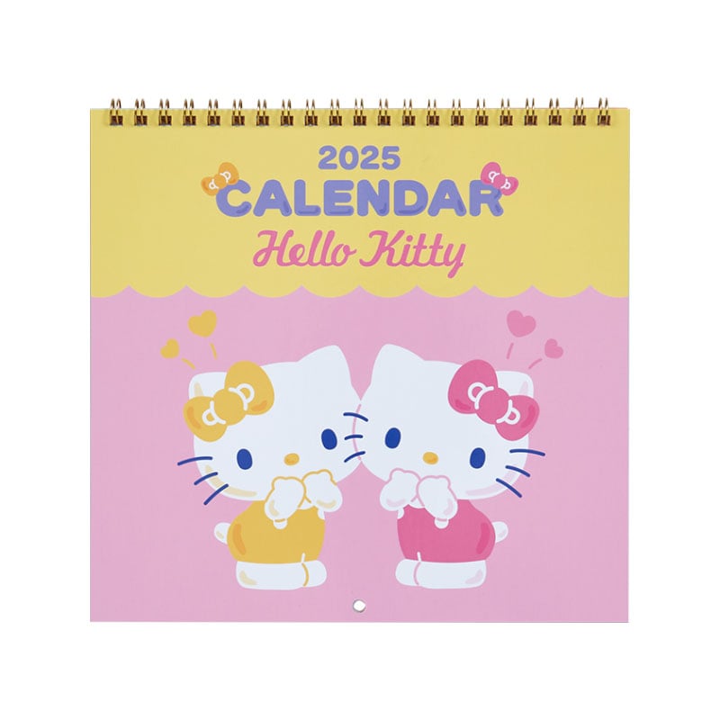 Hello Kitty 2025 Wall Calendar Stationery Japan Original   