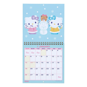 Hello Kitty 2025 Wall Calendar Stationery Japan Original   